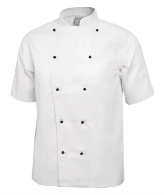 Veste de cuisine mixte Whites Chicago manches courtes blanche