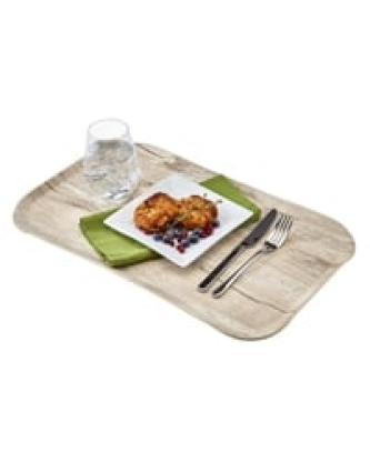 Plateau rectangulaire polyester aspect bois Cambro Century 32x53cm chêne clair