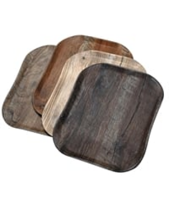 Plateau rectangulaire polyester aspect bois Cambro Century 26x32cm olivier clair