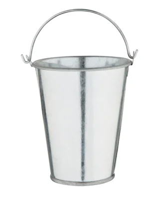 Seau rond en acier galvanisé Olympia