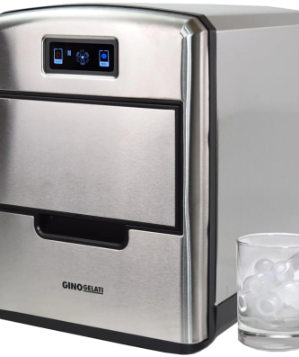 Machine à glaçons numérique en acier inoxydable avec écran LCD Syntrox