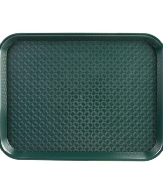 Plateau fast food en plastique Olympia Kristallon vert