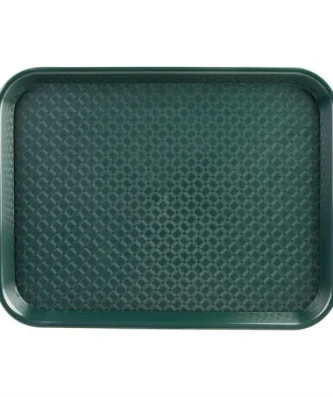 Plateau fast food en plastique Olympia Kristallon vert