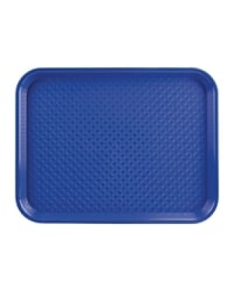 Plateau fast food en plastique Olympia Kristallon bleu