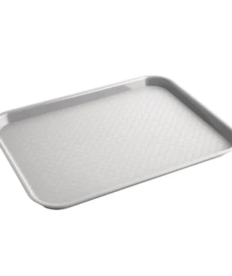 Plateau fast food en plastique Olympia Kristallon gris