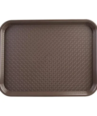 Plateau fast food en plastique Olympia Kristallon marron