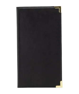 Porte-addition en cuir Securit Classic noir