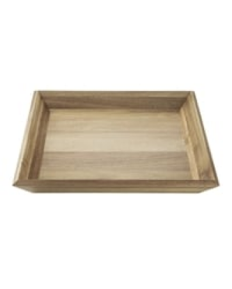 Plateau rectangulaire en acacia Olympia 380x355mm