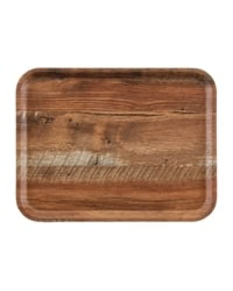 Plateau stratifié surface grainée Madeira Cambro chêne brun