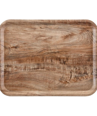 Plateau stratifié surface grainée Madeira Cambro olivier clair