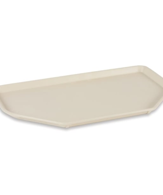 Plateau de service en polyester Roltex Trapèze 500x325mm beige