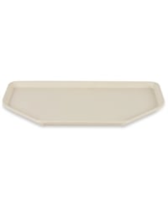 Plateau de service en polyester Roltex Trapèze 500x325mm beige