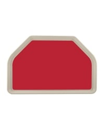Plateau de service en polyester Roltex Trapèze GN 500x325mm rouge