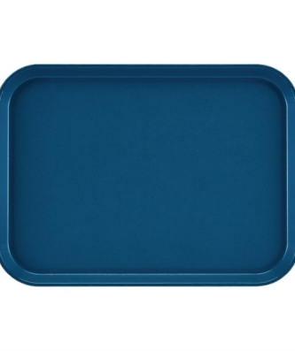 Plateau rectangulaire antidérapant en fibre de verre Cambro EpicTread bleu 350 mm