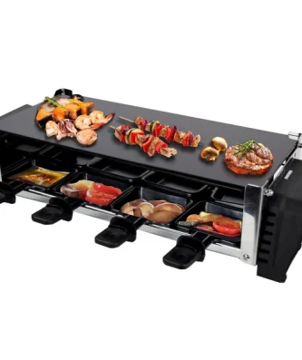 raclette grill avec plaque en vitrocéramique pour 8 personnes Syntrox