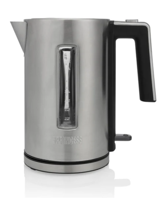 bouilloire électrique de 1,7L a ébullition rapide 3000W gris noir Princess