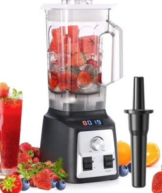Blender Mixeur électrique Professionnel de 2L 2000W gris noir Vendos85