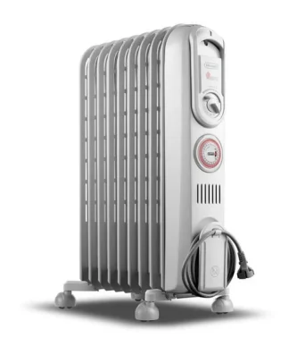 Radiateur Bain D'huille Vento - 1800w - 3 Allures De Chauffe - Technologie Real Energy -effet Venturi -batterie Perform Delonghi