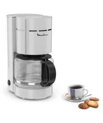 Cafetiere Filtre 1.1 L, 12 Tasses, Porte-filtre Pivotant, Anti-goutte, Arret Auto, Maintien Au Chaud, Simpleo Fg121b10 Moulinex