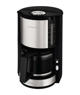 Km321010 Pro Aroma Plus Cafetiere Filtre Electrique, 1,25 L Soit 15 Tasses, Machine A Cafe, Noir Et Inox Krups