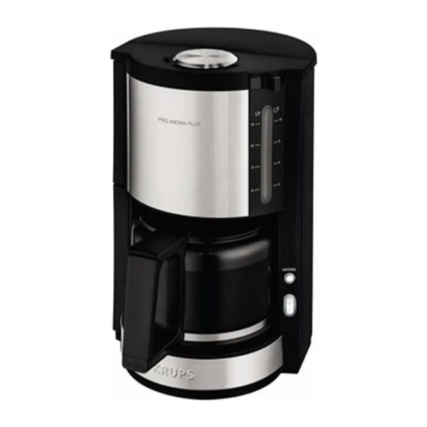 Km321010 Pro Aroma Plus Cafetiere Filtre Electrique, 1,25 L Soit 15 Tasses, Machine A Cafe, Noir Et Inox Krups
