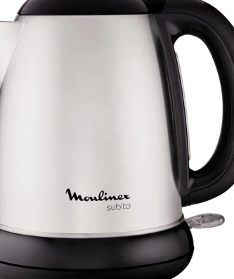 bouilloire électrique de 1,7L sans fil 2400W gris noir Moulinex