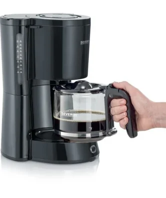 Ka4815 Cafetiere Filtre Type - Noir - 1000 W - 1,4 L - Jusqu'a 10 Tasses Severin