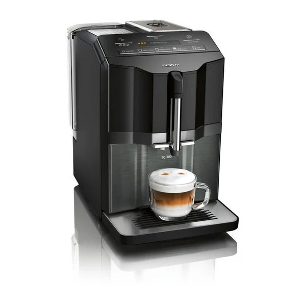 Machine A Espresso Auto Eq.300 Ti355209rw - Inox Foncé Et Noir Lustré - 1300 W - 15 Bars - 5 Boissons Siemens