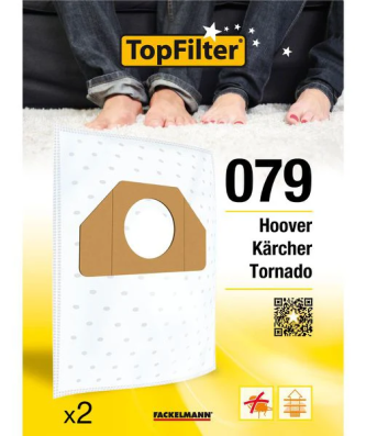 Lot de 2 sacs aspirateur Tornado et Kärcher Premium TopFilter