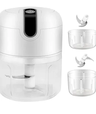 Mini Hachoir a viande Électrique 250ML & 100ML blanc Vendos85