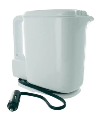 Bouilloire Electrique 12v 1 Litre 170w Blanc Et Bleu Htc Equipement