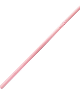 Pailles en papier flexibles compostables Fiesta Compostable roses (lot de 250)