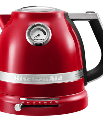 bouilloire électrique de 1,5L 2400W rouge empire argent Kitchenaid
