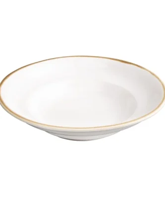 Assiettes à pâtes Olympia Kiln couleur craie 250mm (lot de 4)