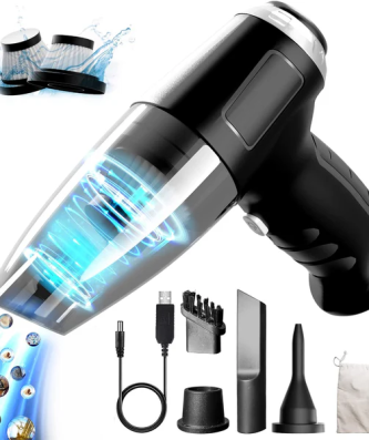 Aspirateur de table sans fil rechargeable 8000PA gris noir Vendos85