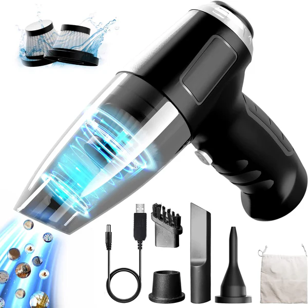 Aspirateur de table sans fil rechargeable 8000PA gris noir Vendos85