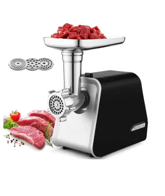 Hachoir à viande électrique 3 en 1 2000W gris noir Vendos85