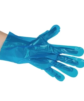 Gants de préparation alimentaire compostables Vegware bleus taille M (lot de 2400)