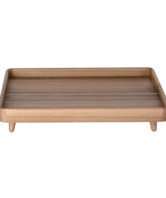 Plateau sur pieds en acacia Olympia GN 1/1