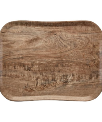 Plateau polyester Century aspect naturel bois Cambro olivier clair 330 x 430mm