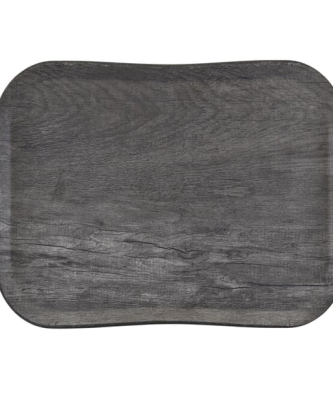 Plateau polyester Century aspect naturel bois Cambro chêne gris 330 x 430mm