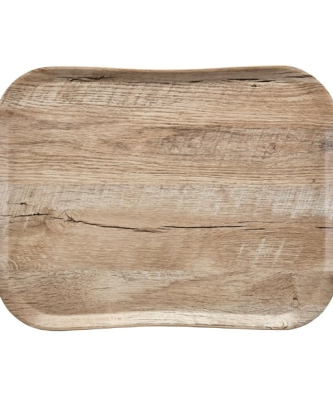 Plateau polyester Century aspect naturel bois Cambro chêne clair 360 x 460mm