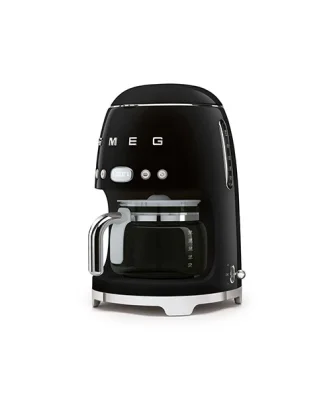 Machine à café filtre noir 10 tasses 1050 W DCF02BLEU Smeg