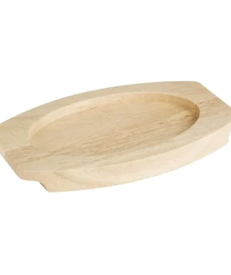 Planche en hévéa pour plat ovale en fonte Olympia 210x120mm pour FW819