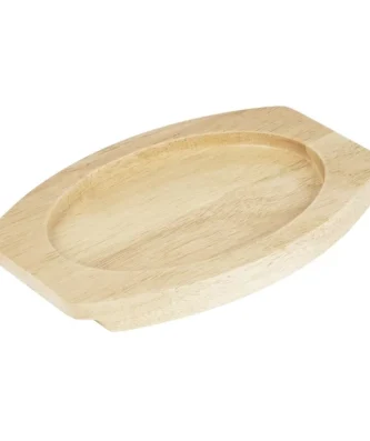 Planche en hévéa pour plat ovale en fonte Olympia 230x135mm pour FW818