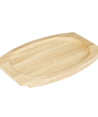 Planche en hévéa pour plat ovale en fonte Olympia 335x205mm pour GJ557
