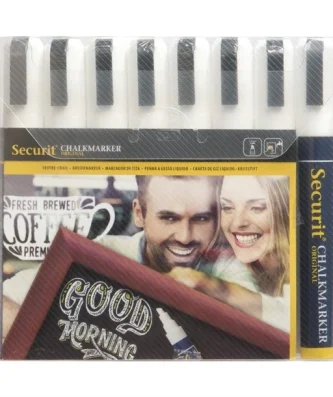 Lot de 8 marqueurs effaçables Illumigraph Securit