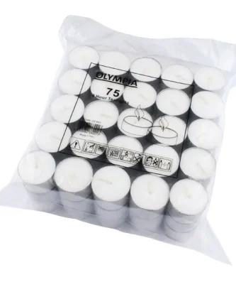 Bougies chauffe-plat 8 heures Olympia (Lot de 75)