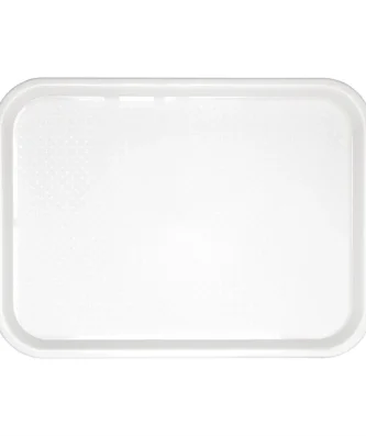 Plateau fast food en plastique Olympia Kristallon blanc 345 x 265mm