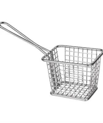 Petit panier carré de présentation avec manche long Olympia